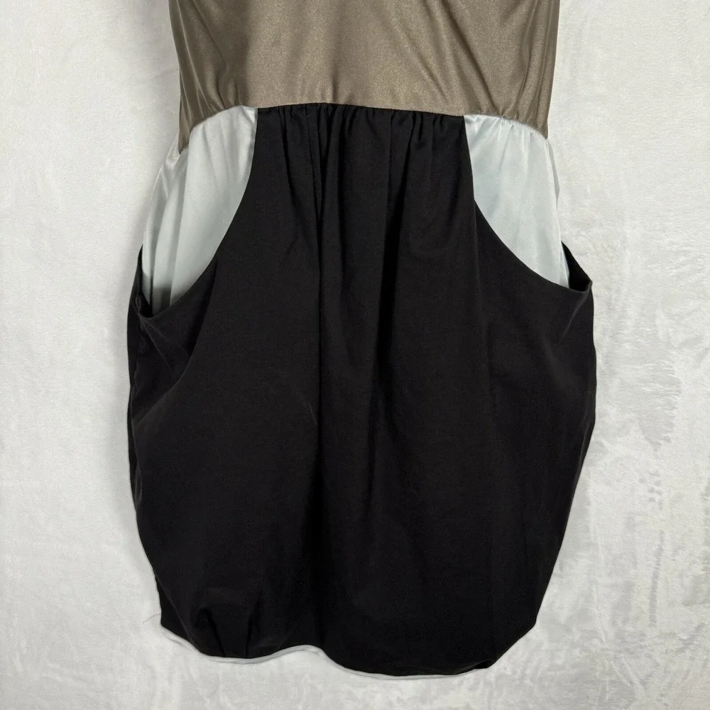 Saks 5th Avenue Iodice‎ Mini Dress Size XS Racerback Colorblock Sexy Party
